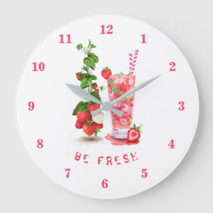 Grande Horloge Ronde Fresh Strawberry Juice