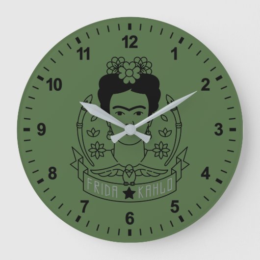 Grande Horloge Ronde Frida Kahlo | Héroïne (Recto)