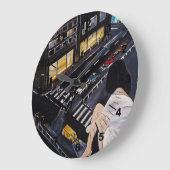 Grande Horloge Ronde Friday Night Painting by Alfred Fox (Angle)