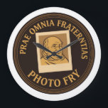 Grande Horloge Ronde Fried Large Wall Clock<br><div class="desc">Showcase your masterpiece by telling time with it!</div>