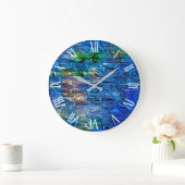 Grande Horloge Ronde Fringe Heaven and Earth Dream Art Collection (Maison)