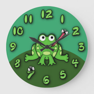 Grande Horloge Ronde Frog Clock
