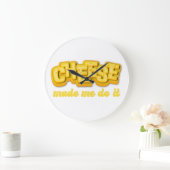 Grande Horloge Ronde Fromage Made me le faire (Maison)
