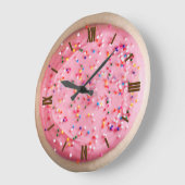 Grande Horloge Ronde Frosted Sugar Cookie (Angle)