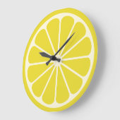 Grande Horloge Ronde Fruit de citron (Angle)