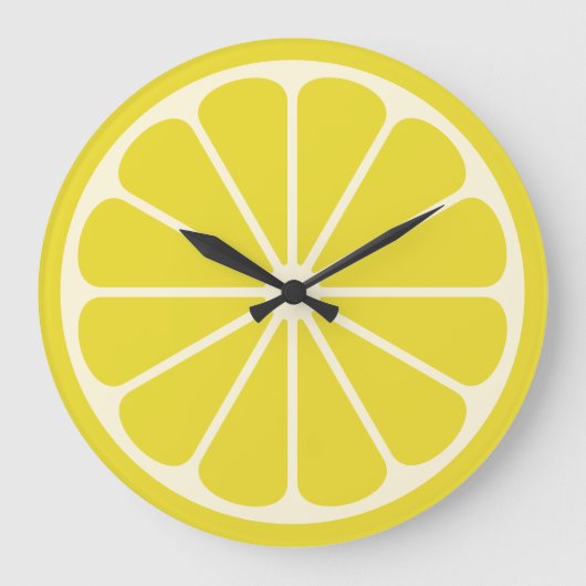 Grande Horloge Ronde Fruit de citron (Recto)