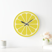 Grande Horloge Ronde Fruit de citron (Maison)