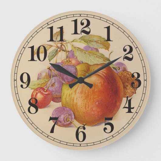 Grande Horloge Ronde Fruit et vie morte (Recto)