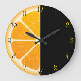 Grande Horloge Ronde Fruit orange, Cuisine