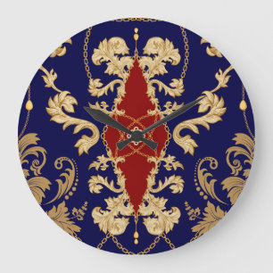 Grande Horloge Ronde Fruits épicés : Vintages sans fil
