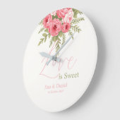 Grande Horloge Ronde Fuchsia Dream (Angle)