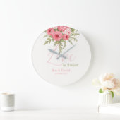 Grande Horloge Ronde Fuchsia Dream (Maison)