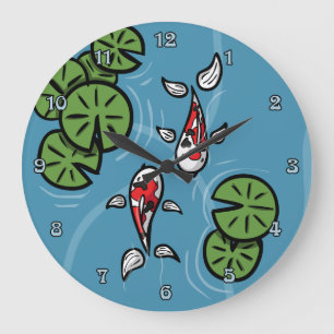 Grande Horloge Ronde Fuku and Heiwa the Koi Clock