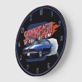 Grande Horloge Ronde Fumer Em Camaro (Angle)