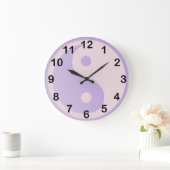 Grande Horloge Ronde Fun Purple Yin Yang (Maison)