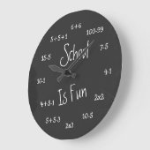 Grande Horloge Ronde Fun School Is Fun Geek Math (Angle)