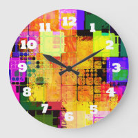 Funky Geometric Multicolored Design