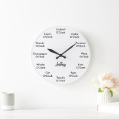 Grande Horloge Ronde Funny Bar Alcohol Clock (Maison)