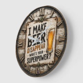 Grande Horloge Ronde Funny Beer (Angle)