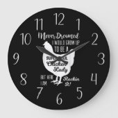Grande Horloge Ronde funny chicken lover (Recto)