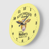 Grande Horloge Ronde funny cow word (Angle)