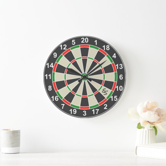 Grande Horloge Ronde Funny Dartboard (Maison)
