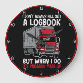 Grande Horloge Ronde Funny Logbook Red Trucker (Recto)