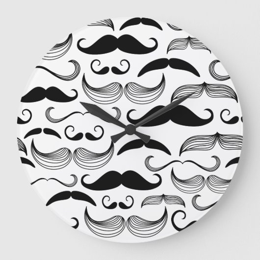 Grande Horloge Ronde Funny Mustache (Recto)