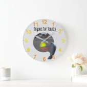 Grande Horloge Ronde Funny Pelican Tennis Player, Wall Clock (Maison)