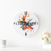 Grande Horloge Ronde Funny Petit Mongrel Round Clock (Maison)