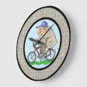 Grande Horloge Ronde Funny Retirement Wall Clock (Angle)