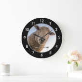 Grande Horloge Ronde Funny Sheep custom large clock (Maison)
