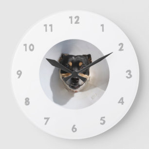 Grande Horloge Ronde Funny smiling