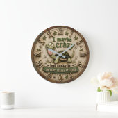 Grande Horloge Ronde Funny Turtle (Maison)