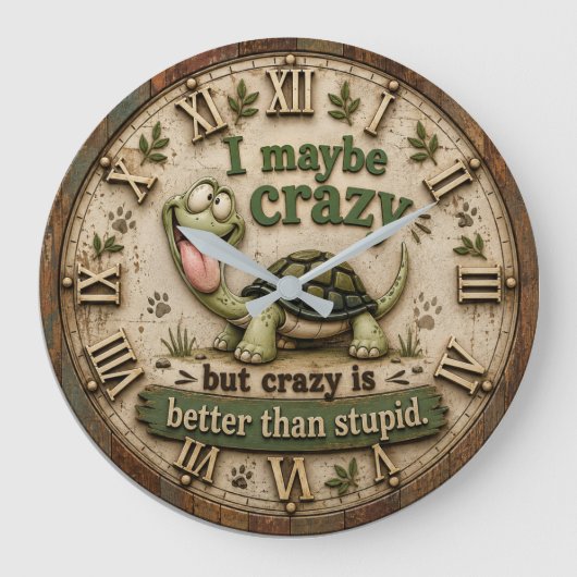 Grande Horloge Ronde Funny Turtle (Recto)