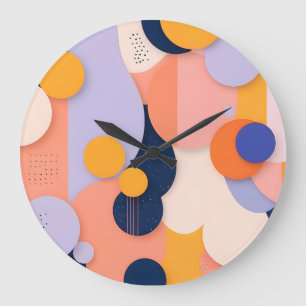 Grande Horloge Ronde Fusion de la sphère de couleur