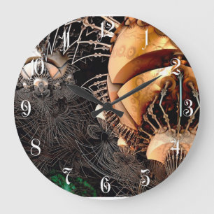 Grande Horloge Ronde Futuristic 3D