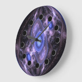 Grande Horloge Ronde Futuristic Abstract (Angle)