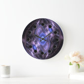 Grande Horloge Ronde Futuristic Abstract (Maison)