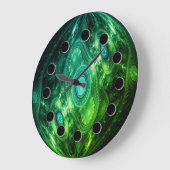 Grande Horloge Ronde Futuristic Abstract (Angle)