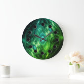 Grande Horloge Ronde Futuristic Abstract (Maison)