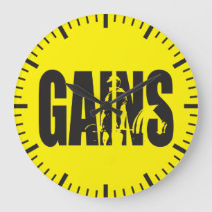 Grande Horloge Ronde GAINS - "musculation" de motivation