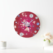 Grande Horloge Ronde Galaxie de diamant 6 (Maison)