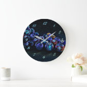 Grande Horloge Ronde Galaxy Sparkle Billiard Round Wall Clock (Maison)