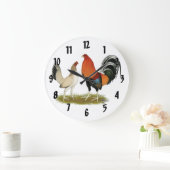 Grande Horloge Ronde Gamefowl wheatens (Maison)
