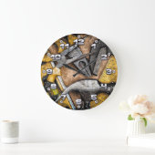 Grande Horloge Ronde Garage (Maison)