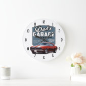 Grande Horloge Ronde Garage Camaro de papa (Maison)