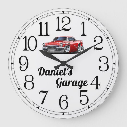 Grande Horloge Ronde Garage classique de Daniel (Recto)