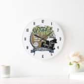 Grande Horloge Ronde Garage de papa en couleur (Maison)