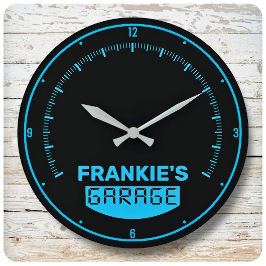 Grande Horloge Ronde Garage de Speedometer